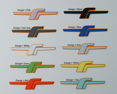 Plastic JDM F Badge Emblem For Subaru Forester