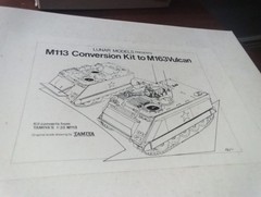 Lunar Models Presents M113 Conversion Kit To M163 Vulcan 135th Scale