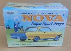 Moebius 1964 Chevrolet Chevy II Nova Super Sport Coupe Sealed Box 1:25 Kit 2320