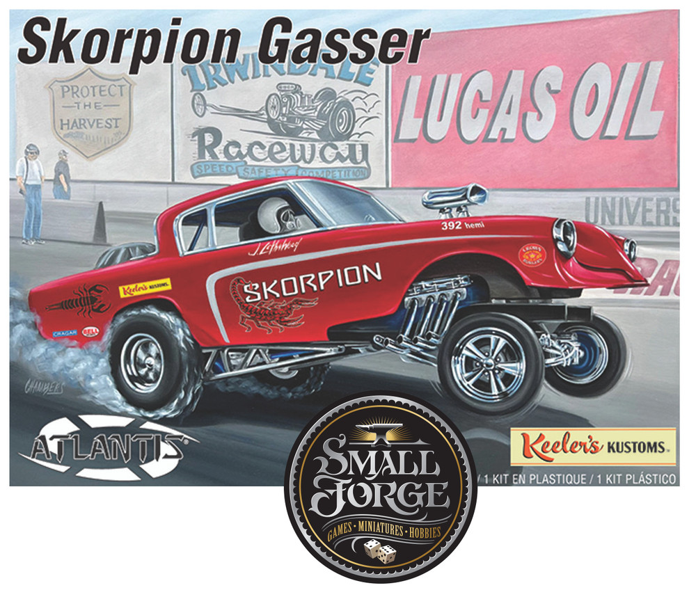 AMC13102 Atlantis. Skorpion Gasser, Studebaker – Keeler Kustoms. Scale 1:25