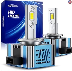 Marsauto D1S D1R HID Bulbs, 800% Brightness, 30,000LM 6500K White for 66144