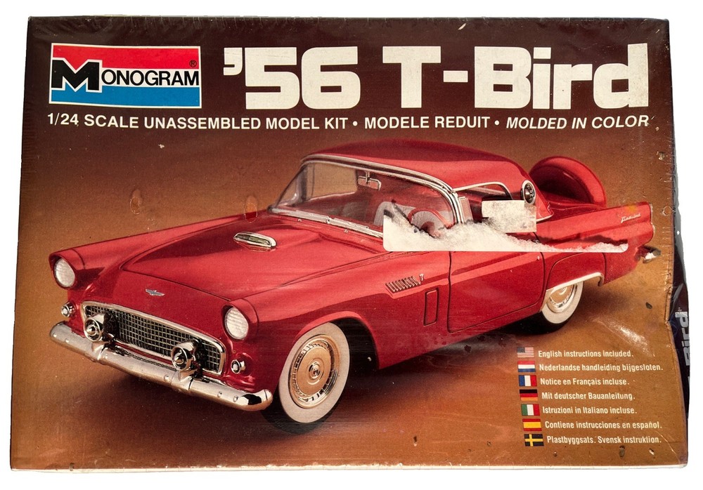 Monogram ’56 T-Bird 1:24 Scale Ford Thunderbird Model Kit 2289, Sealed (B244) #2