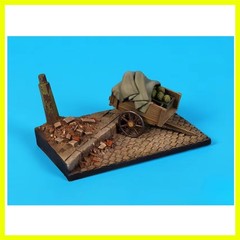 1/35 Scale DieCast Resin Model Assembled Kit Street with Cart Base (100x60mm)…