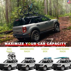 KINGGERI 265lbs Roof Racks Cross Bars Fit for Ford Bronco Sport (Off-Road)