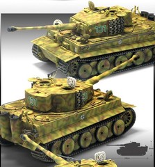 Academy 1/35 Tiger I Mid Version 13287 WWII German Heavy Tank Model Kit Sealed