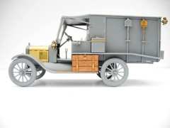 Photo-etched detailing set for scale model Ford-T 1917 Ambulance ICM 35661, 1/35
