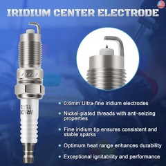 Iridium Spark Plugs 6 Pack 7316 TR551IX 7159 TR551GP Fits for 1998-2008 Ford