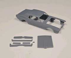ABS-LIKE RESIN 3D PRINTED 1/25 1967 MERCURY COUGAR BODY AND RELATED PARTS
