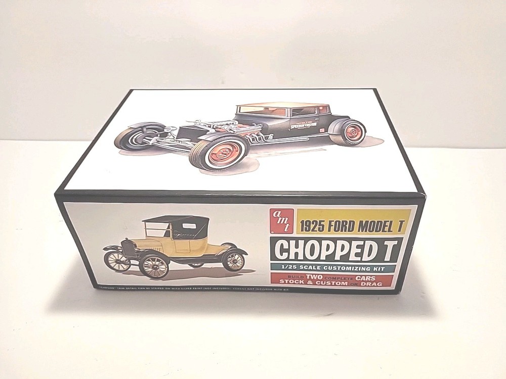 New AMT 1925 Ford Model T Chopped T Retro Deluxe w/ 2 full kits 1:25 AMT1167/12