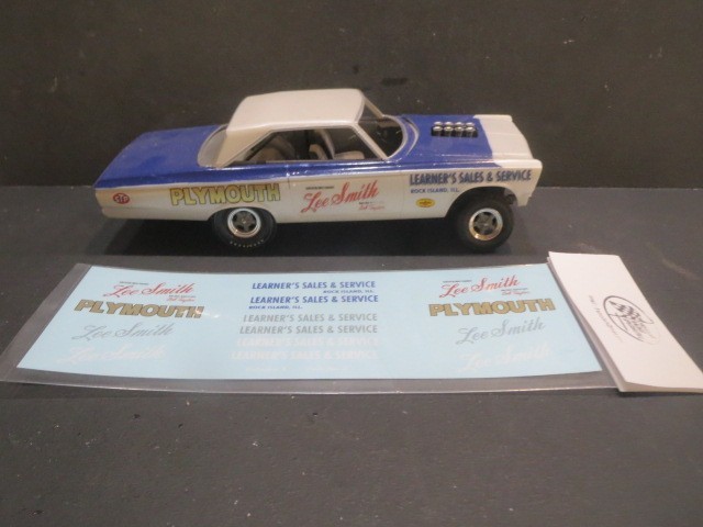 Lee Smith 65′ Plymouth AWB 1/25 Decal from Fremont Racing Specialties