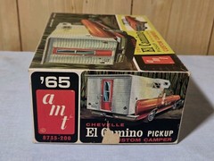 RARE ORG 1/25 AMT ’65 CHEVELLE EL CAMINO PICKUP CUSTOM CAMPER 8735-200 MIB 60s