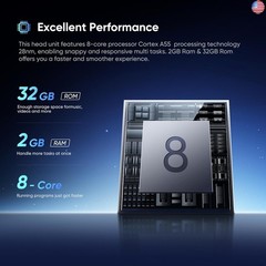 9 Inch QLED Octa-Cores Android Car Stereo for Toyota Camry 2007-2011 Wireless