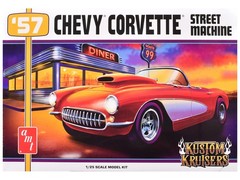 AMT AMT1498 1/25 Skill 2 Model Kit 1957 Chevrolet Corvette Street
