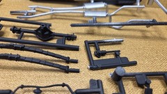 1968 Dodge Charger R/T PAINTED CHASSIS & EXHAUST 1:25 Revell NEW Model PARTS