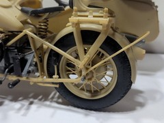✨VINTAGE✨ BMW R75 Army Motorcycle with Sidecar 1:16 Scale Model RARE