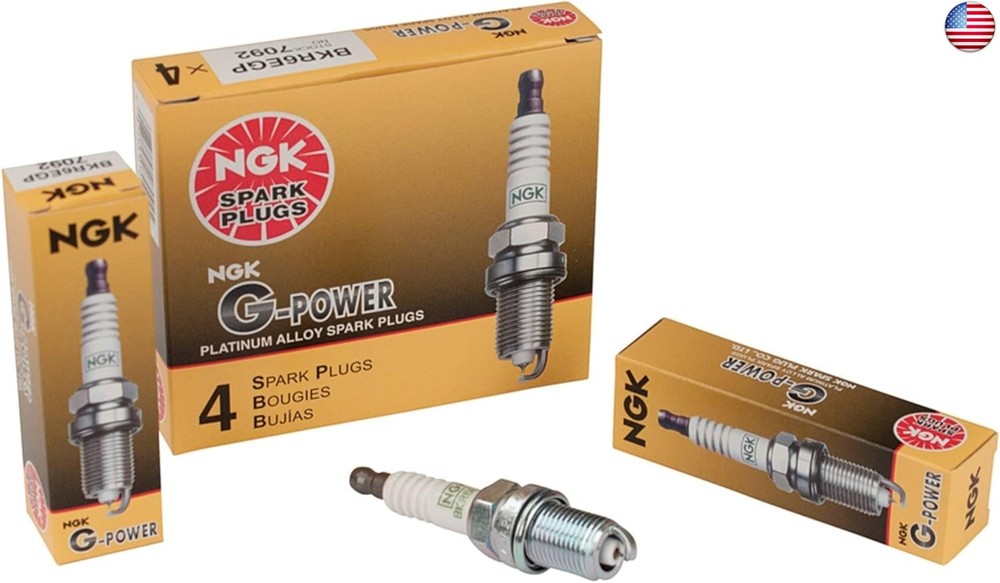 NGK (7092) BKR6EGP G-Power Spark Plug, Pack of 4