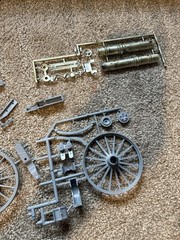 PALMER GATLING GUN BRASS PLATED MODEL KIT (as is)