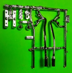 AMT 40 1940 Ford Sedan 1/25 2 Engine Lot Flathead Buick Nailhead Headers