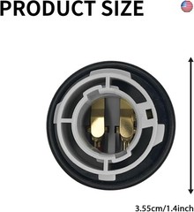 2PCS 1157 Bulb Socket 2357 Brake Light Turn Signal Light Socket Holder Rear