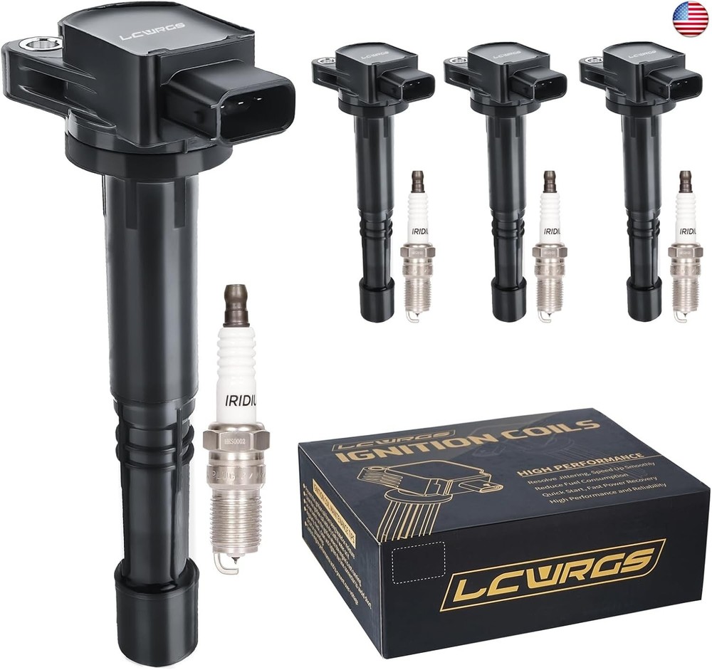 Set of 4 Ignition Coil Pack Spark Plugs Fits for Honda Accord CRV Civic SI