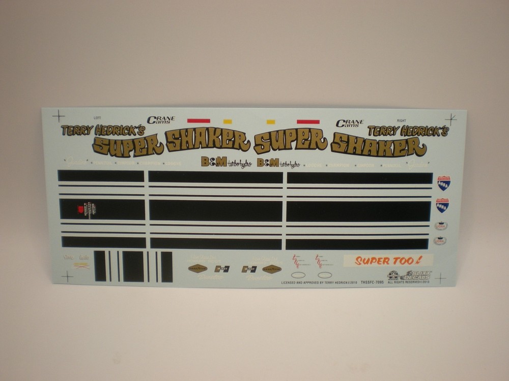 Slixx 7095 Terry Hedricks Super Shaker Nova F/C Drag decal