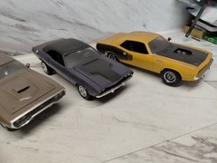 Model Junkyard/parts Plastic ,Nice Custom Car Lot Of 4 Mopars,dusty As Found
