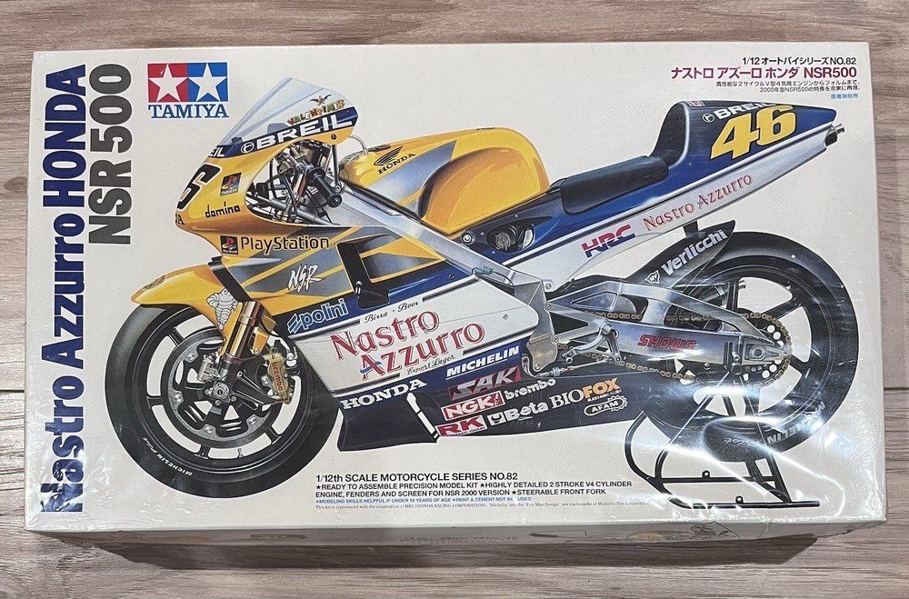 Tamiya 14082 1/12 Nastro Azzurro NSR500 Rossi w/ Top Studio Upgrades NISB