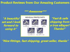 13 off, Various, 3D Print Resin, Model Car Brake Fittings, Various Scales