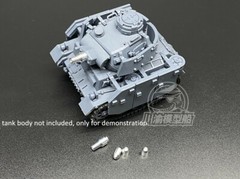 Q Edition German Medium Tank Panzer III Metal Gun Barrel+Shells for Meng WWT-005