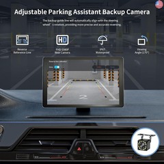 Portable Apple Carplay Screen for Car, 9″ Wireless Apple Carplay & Android
