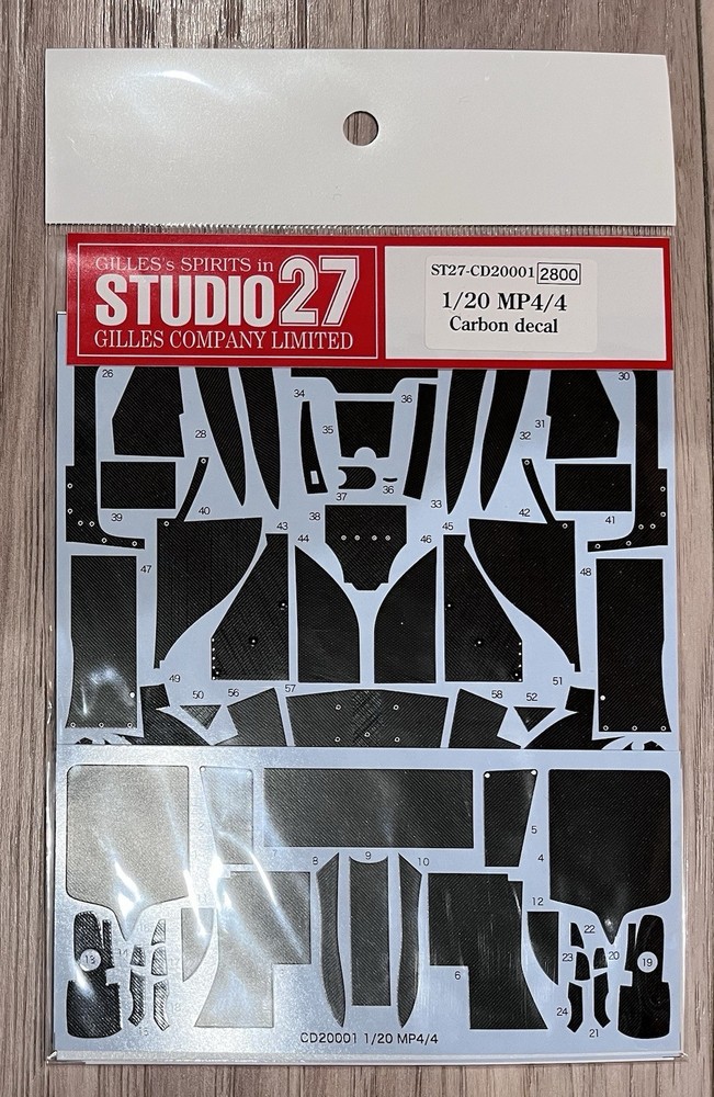 Studio27 CD20001 1/20 McLaren MP4/4 Full Carbon Decal for Tamiya New