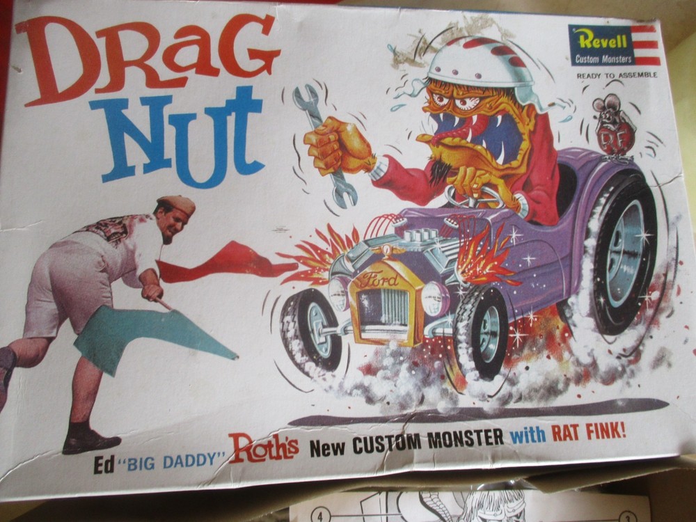 🏁 REVELL 1308 ED ROTH DRAG NUT 1:25 🏁 1995 ISSUE BAG SEALED