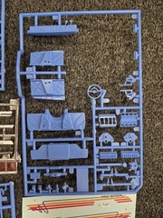 1966 66 Chevy II Nova Pro Street 1/25 Scale Model Parts Lot wide wheel well