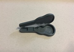 1/25 Guitar Case Unpainted Miniature Diorama Accessory 3D Printed 1/24