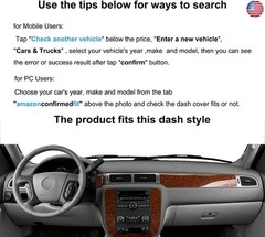 Dashboard Cover Dash Mat Carpet Fit for 2007-2014 Chevy Chevrolet Tahoe
