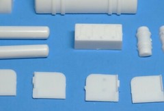 AMT 1/25 Tyrone Malone Custom Drag Frame Components – Tanks, Battery & Box 1/25