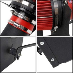 SUPERFASTRACING 4″ Cold Air Intake System + Heat Shield Replacement for