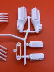 LA Dart Drag Car Engine Trans Headers Seat Cage Model Parts MPC 1:25 New L3