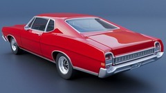 ABS-LIKE RESIN 3D PRINTED 1/25 1968 FORD GALAXIE 500 2-DOOR FASTBACK KIT