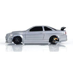 USED 1:43 Drift Race Car Remote Control Car 4WD Tyres Traffic Cones RTR Car