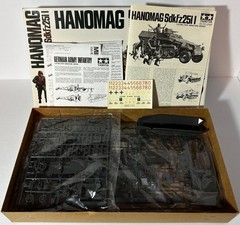Tamiya MM-120A 1/35 Scale Sd.Kfz. 251/1 Hanomag w/9 Figures – VTG, Parts Sealed