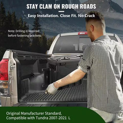 28 In. ABS Truck Bed Storage Box 6.6 Gal. Driver Side Truck Tool Box with Passwo
