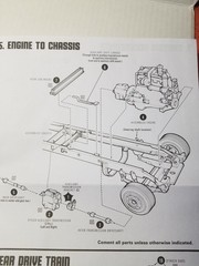 Kenworth W-925 AUXILIARY TRANS SHIFT LINKAGE & MOUNT from AMT 1:25 Model Kit