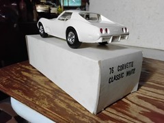 1976 Chevrolet CORVETTE white w BOX Promo Dealer Model