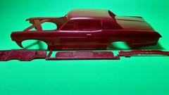 AMT 70 1970 Chevy Impala 1/25 Bare Body Shell Core Support Firewall Red Car