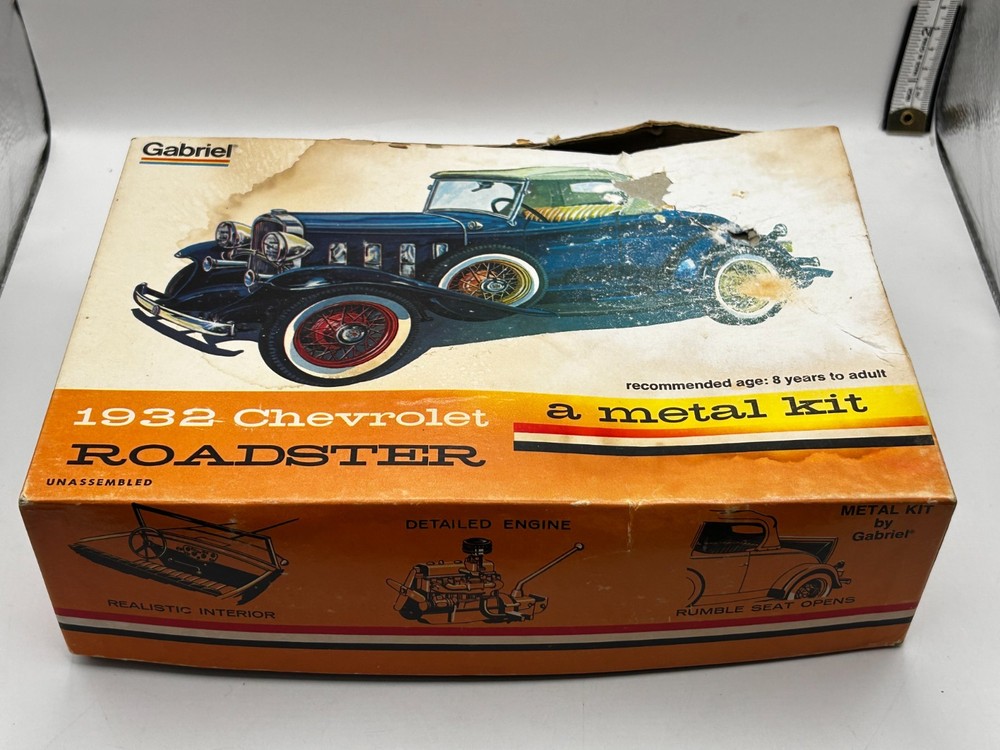 Vintage Gabriel/Hubley Industries 1932 Chevrolet Roadster Metal Kit #4862