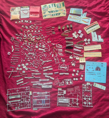 HUGE 1/24 1/25 model car parts junkyard scrap building customizing cleanout lot