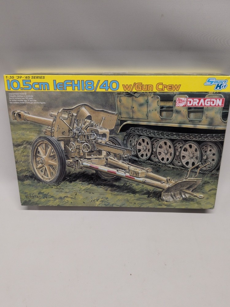 Dragon DML 6795 1:35 Scale 10.5cm leFH18/40 w/GUN Crew New Open Box