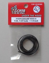 COOLANT HOSE #2 1:24 1:25 GOFER RACING CAR MODEL ACCESSORY 16204 1 1/4″