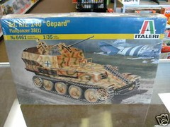 Italeri #6461 Sd.Kfz.140 Gepard German mobile anti-aircraft gun 1:35 plastic kit